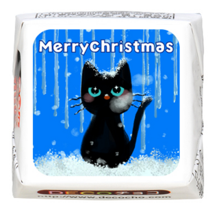 【シーズン】クリスマス 猫 ブルー