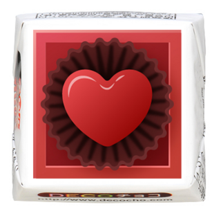 【バレンタイン】なんちゃってチョコ ハート