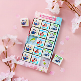 ■春限定 桜BOX■DECOチョコ 15個セット ミルク