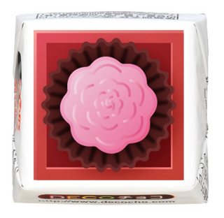 【バレンタイン】なんちゃってチョコ ローズ