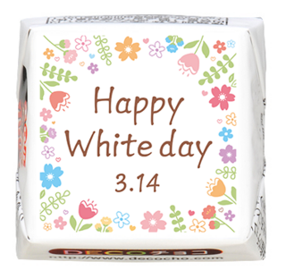 【ホワイトデー】Happy White day お花 白
