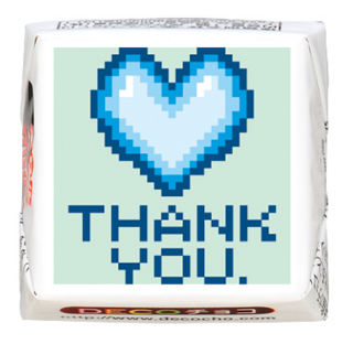 【ホワイトデー】THANKYOU青ハート