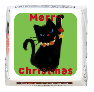 【シーズン】クリスマス 猫 グリーン