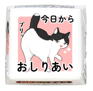 【猫の日】おしりあいハチワレ